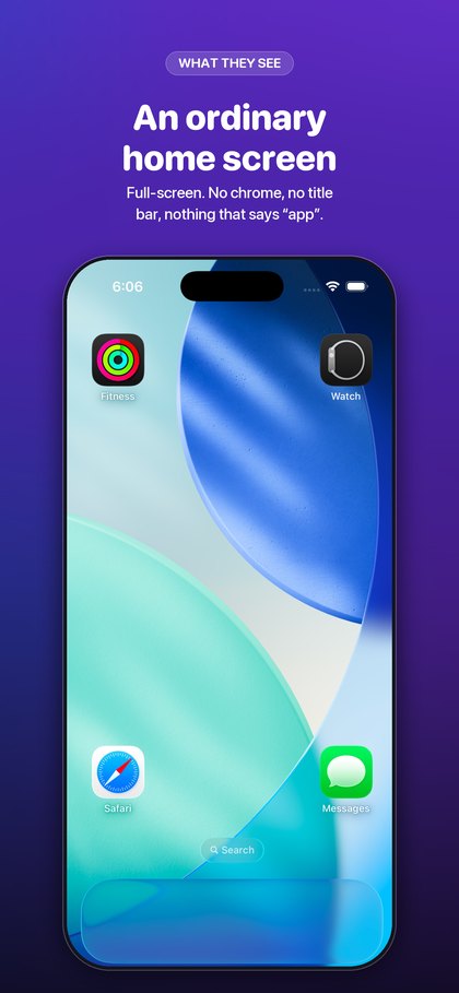 A performance running full screen